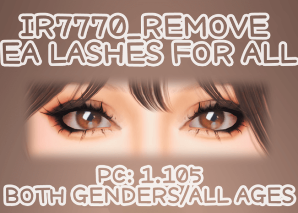 ir7770 Remove EA Lashes For All