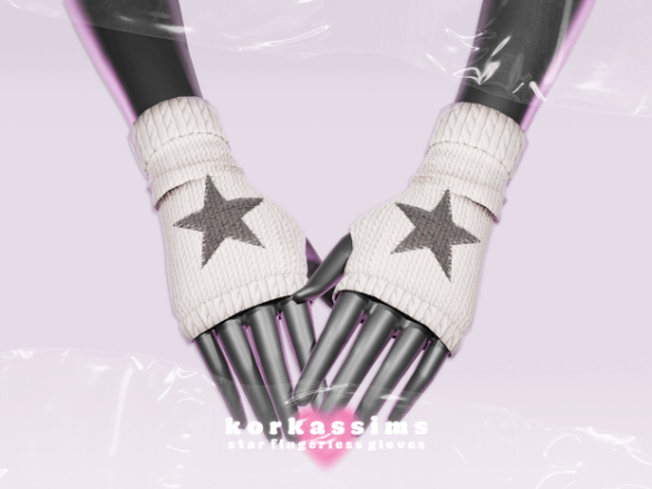 star fingerless gloves