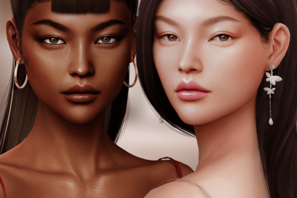 Sims 4 asian Face pure Presets | The Sims Book