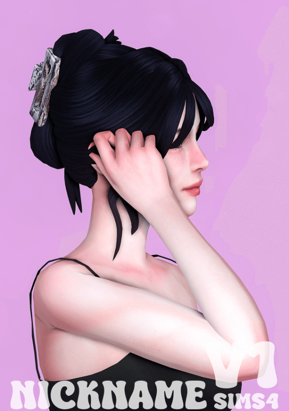 maxis match F007 V1 hair