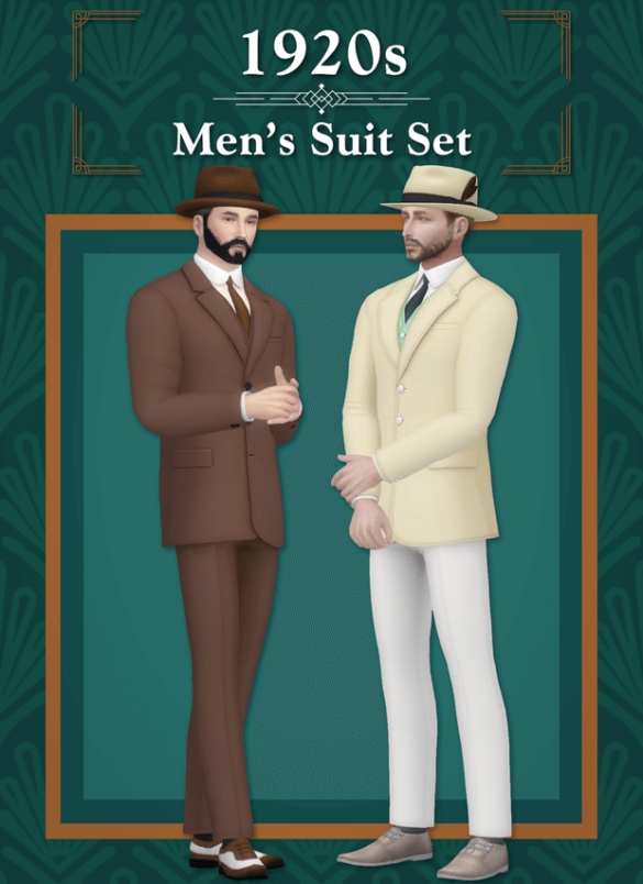 TS4 1920s Men's Suit Set
