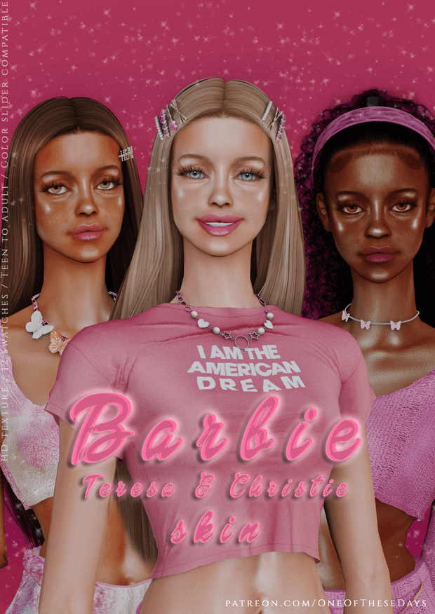 Barbie SKIN + LIPSTICK + TRAY FILES - BFF