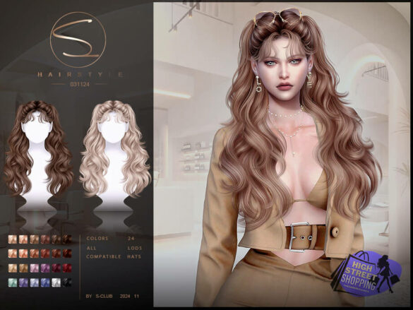 SHOPPING WAVY HAIRSTYLE 031124 by S-Club