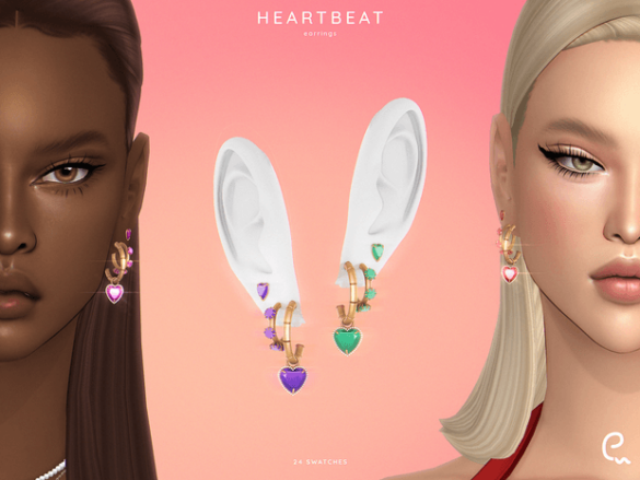 EnriqueS4 Heartbeat Earrings