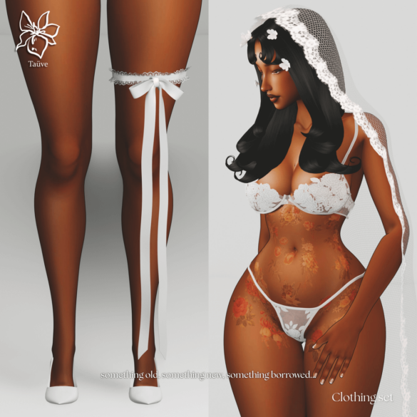 MIRROR PALAIS WEDDING LINGERIE - CLORHING SET
