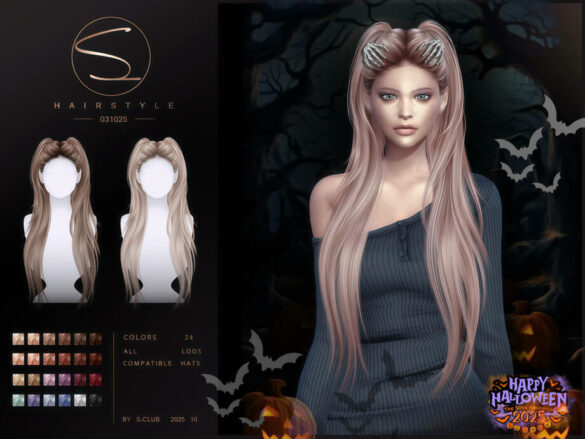 (Hallowmas)S-CLUB_031025_double ponytail hairstyle