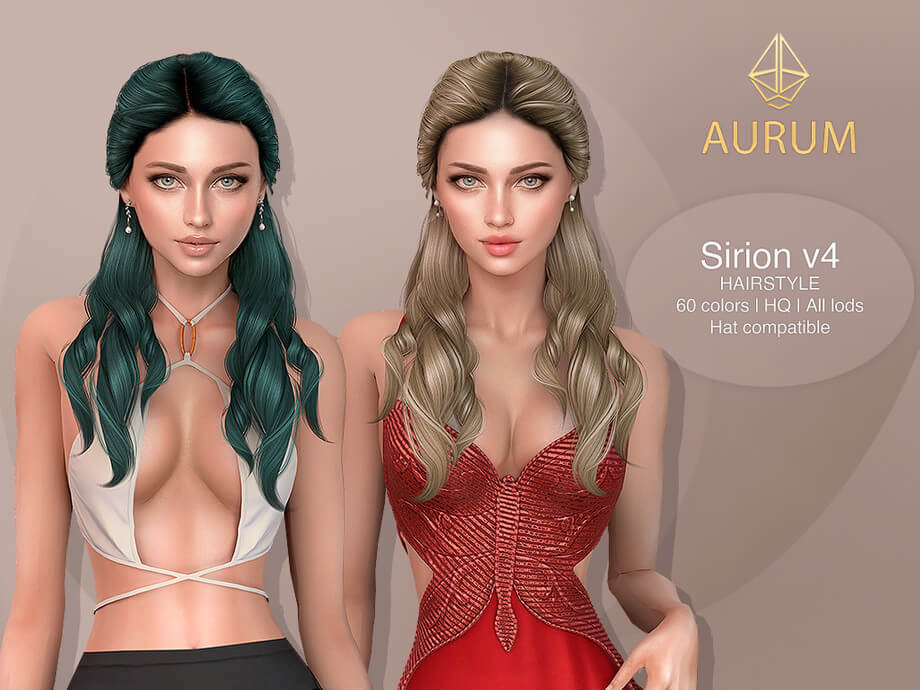 Sirion Hairstyle v4 - Braided Half-Up Long Waves