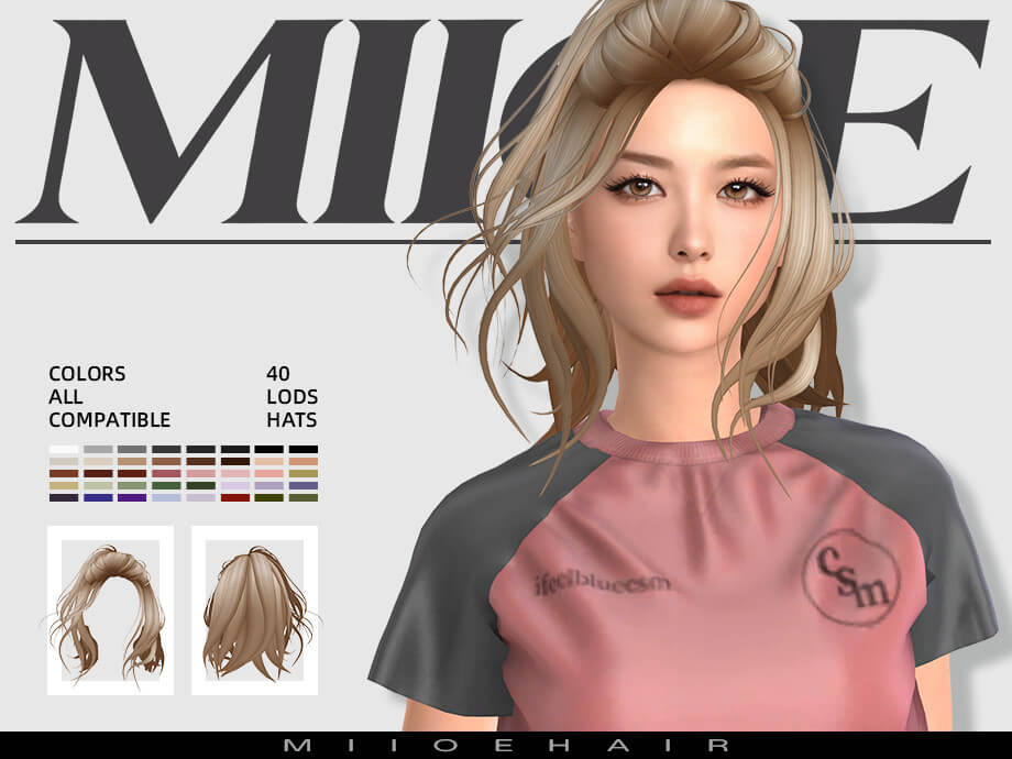 MIIOE-Flowing short hair