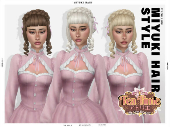 Tea Time Atelier Miyuki Braided Buns Hairstyle