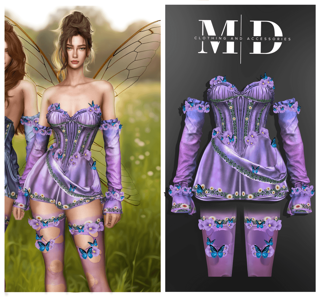 New Aurora fairy dress v1 and v2