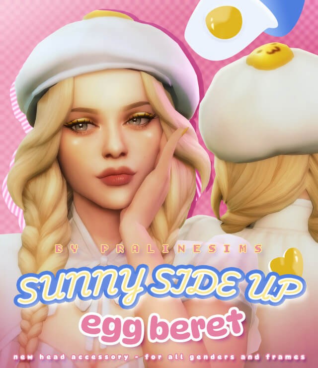 sunny side up egg beret
