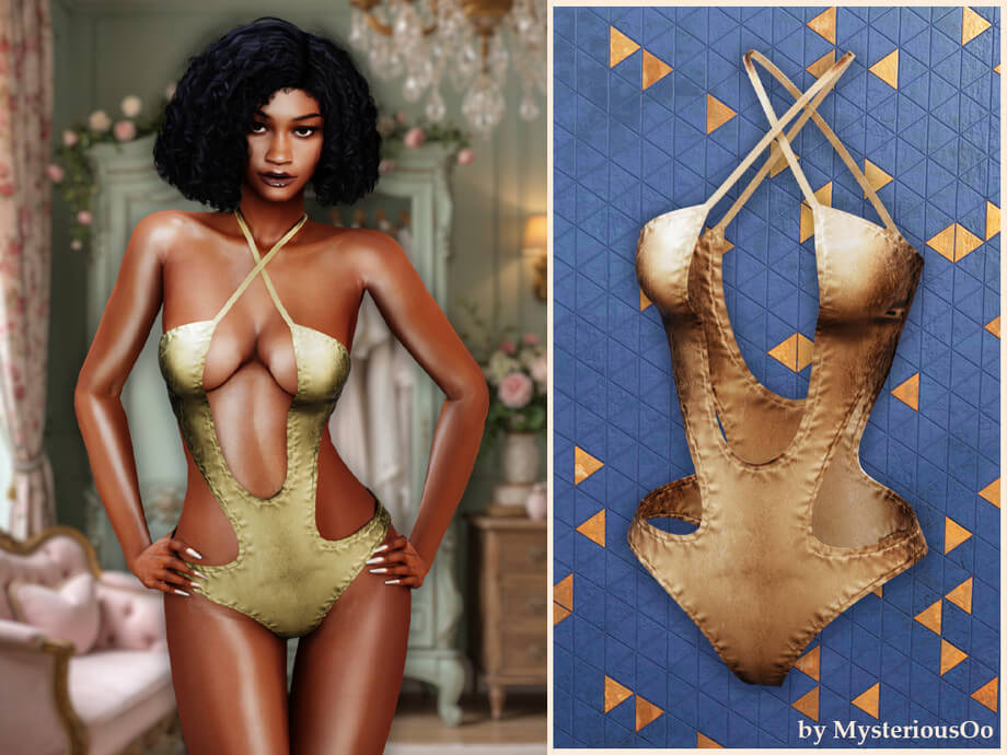 Cutout halter monokini