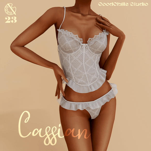 GCS Lingerie Cassian Sheer Ruffle Panties