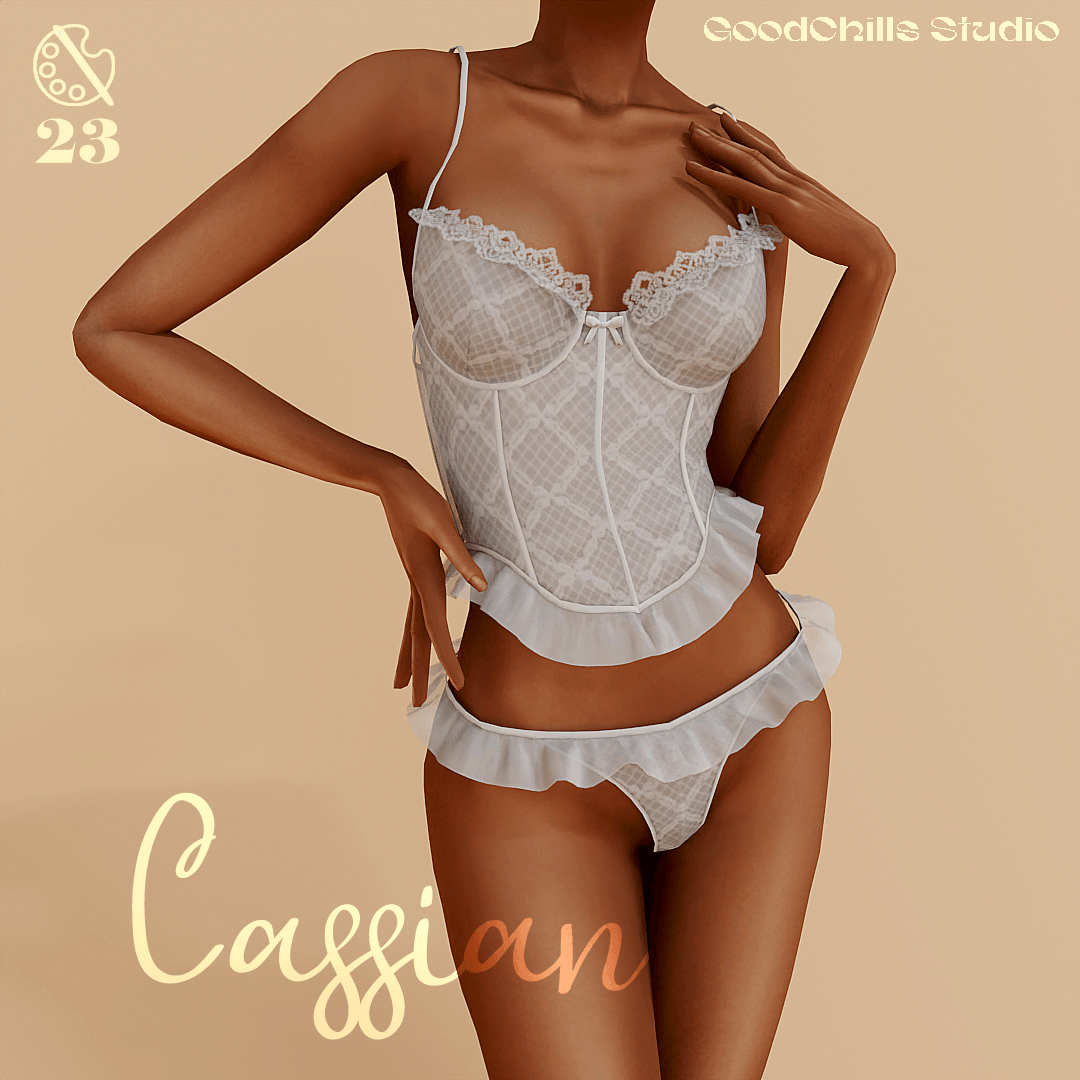 GCS Lingerie Cassian Sheer Ruffle Panties