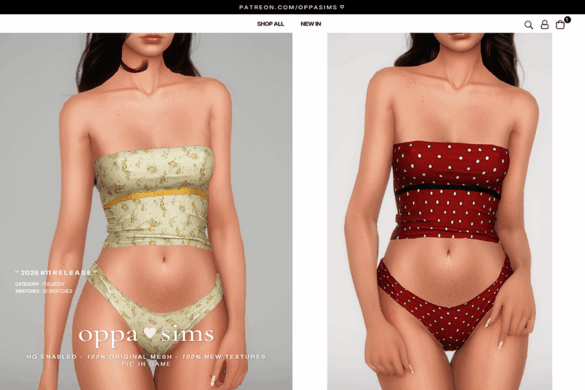 OPPASIMS - 2026 tubetop swimsuit