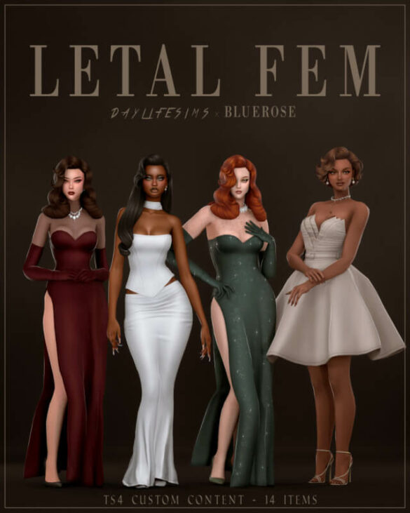 letal fem daylifesims bluerose collab