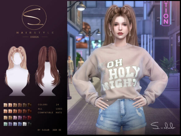S-CLUB Double Ponytail HAIR