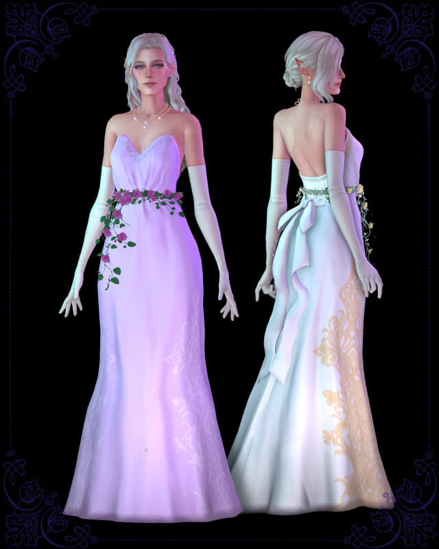 Loveless Dress, shoes, necklace